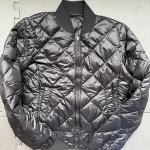 TNA Black Quilted Bomber Lightweight Jacket